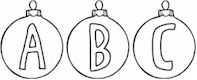 christmas alphabet coloring pages