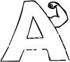 Letter A Coloring Page