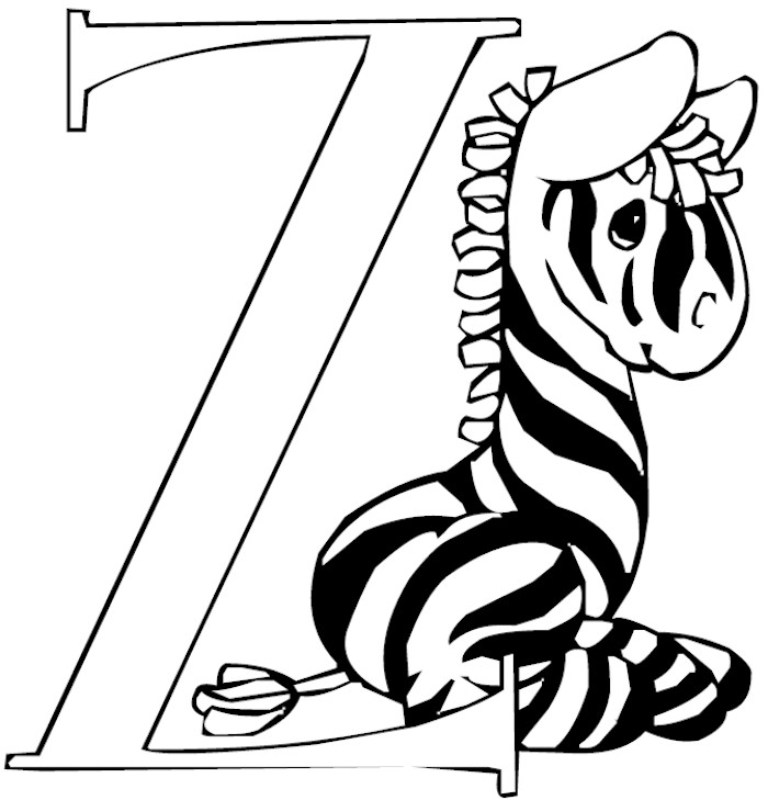 z word coloring pages - photo #44